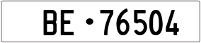 Truck License Plate